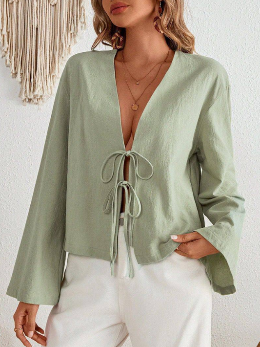 Leven Notting Hill Girl — Tie-Front Tee